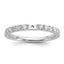 14k White Gold 1/2 carat Lab Grown Diamond VS/SI+ G+ Semi Mount Peg Set Engagement Ring