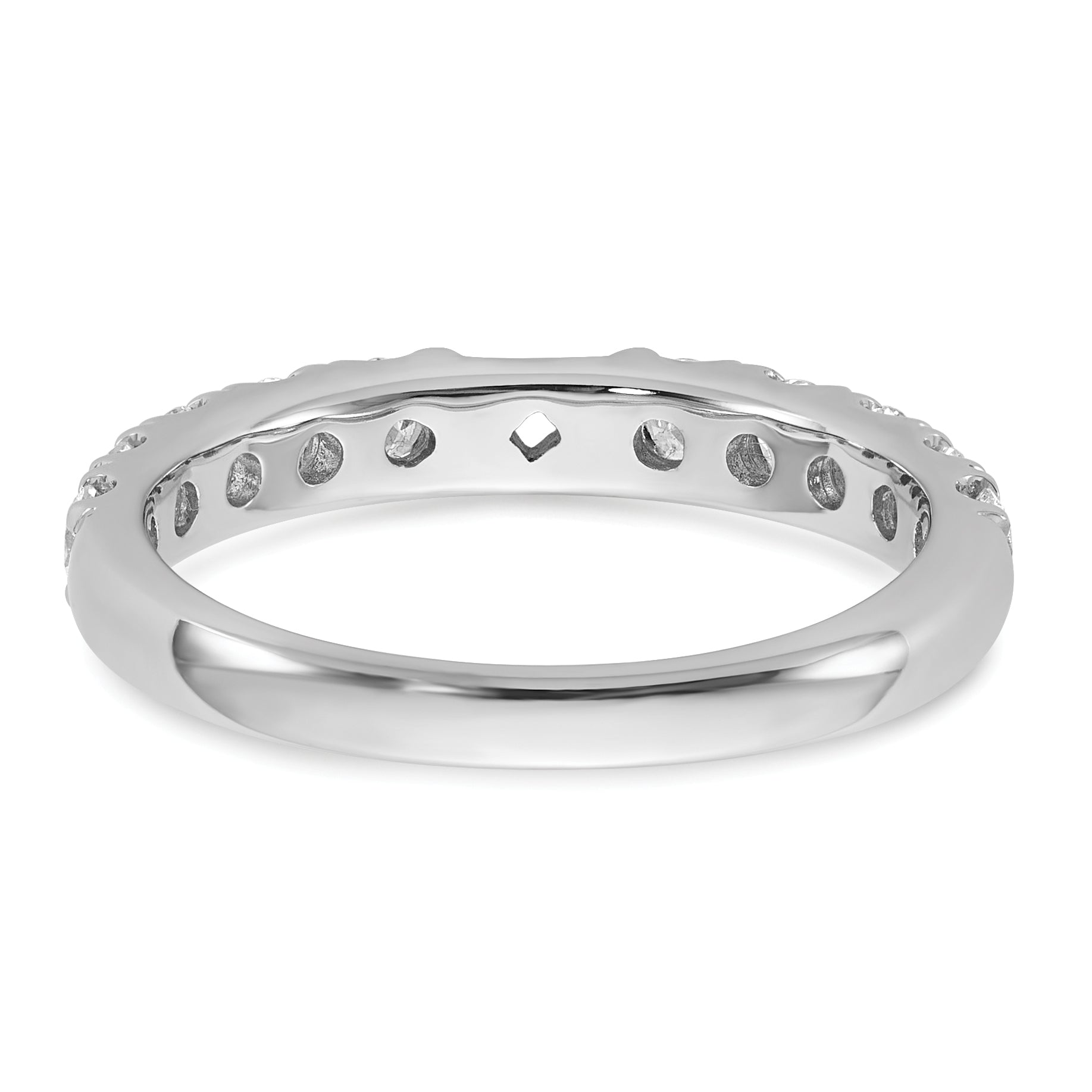 14k White Gold 3/4 carat Lab Grown Diamond VS/SI+ G+ Semi Mount Peg Set Engagement Ring
