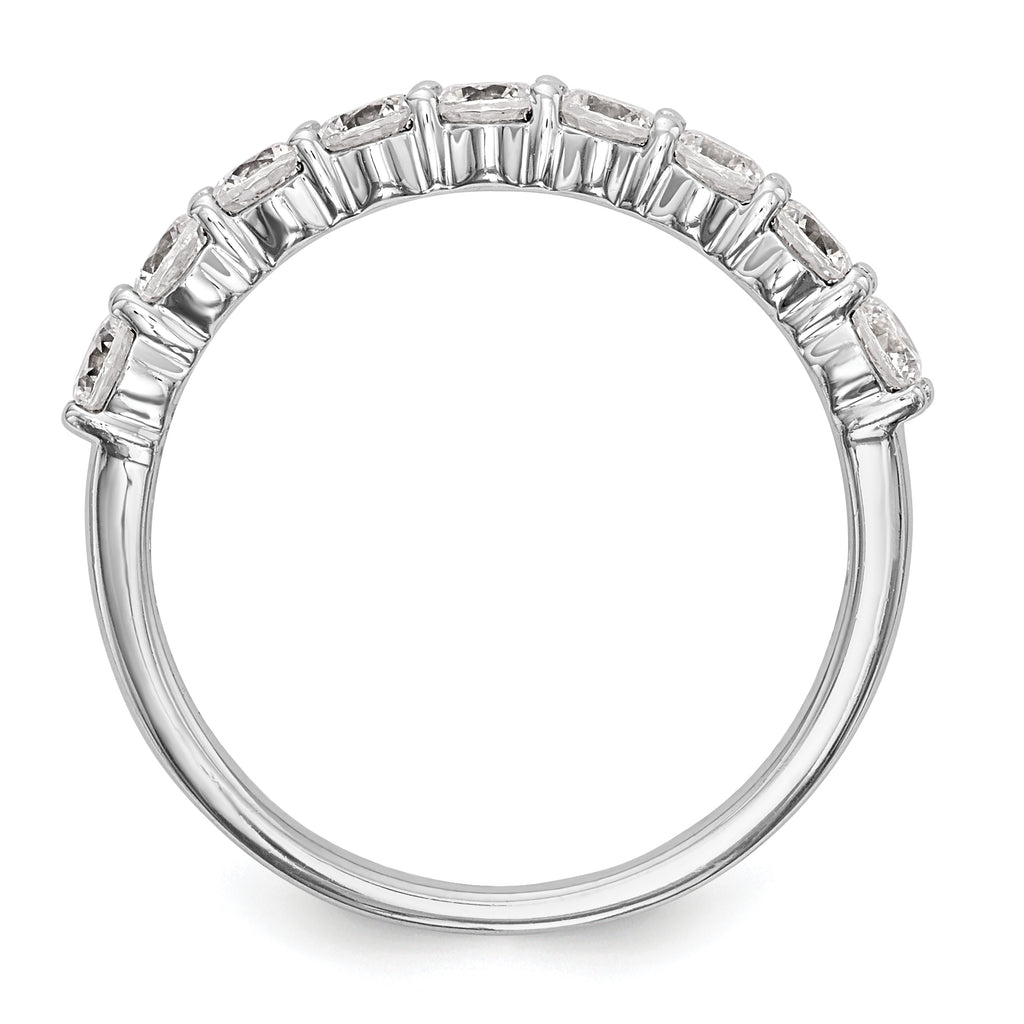14k White Gold 3/4 carat Lab Grown Diamond VS/SI+ G+ Complete Wedding Band