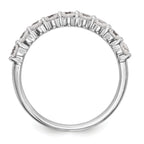 14k White Gold 3/4 carat Lab Grown Diamond VS/SI+ G+ Complete Wedding Band