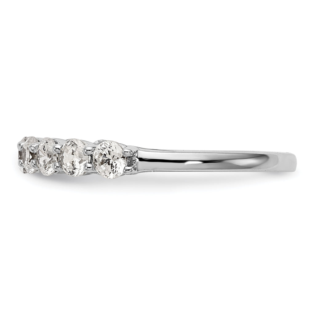 14k White Gold 3/4 carat Lab Grown Diamond VS/SI+ G+ Complete Wedding Band