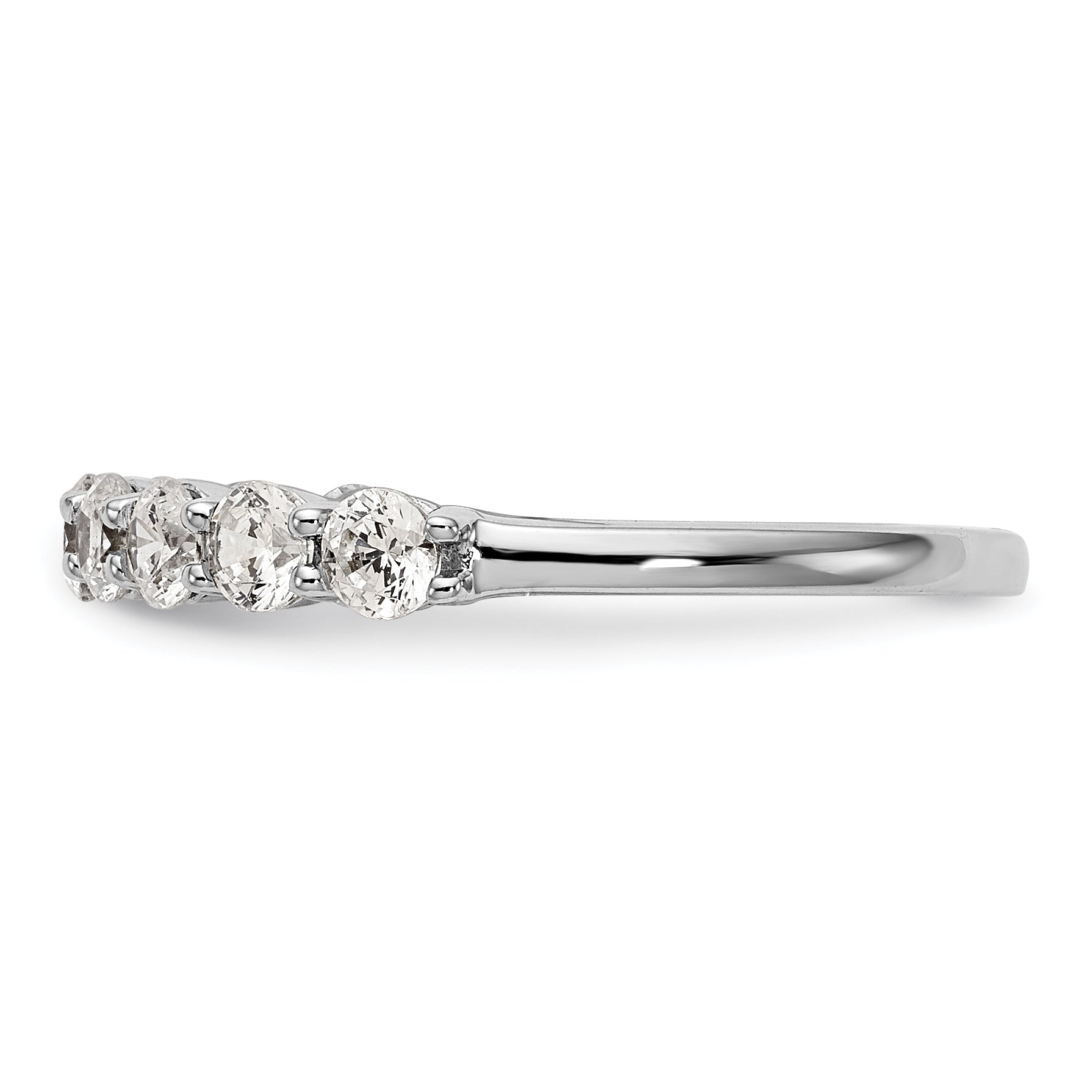 14k White Gold 3/4 carat Lab Grown Diamond VS/SI+ G+ Complete Wedding Band