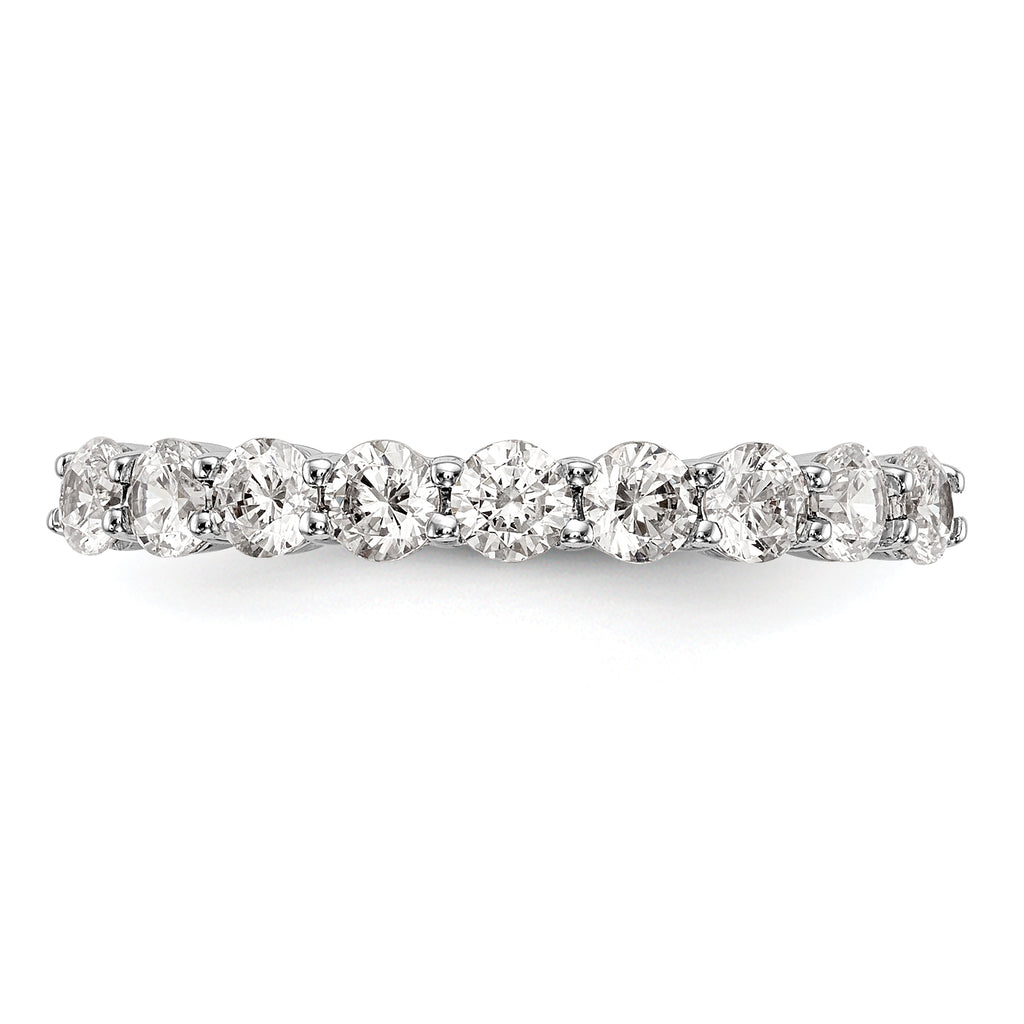 14k White Gold 3/4 carat Lab Grown Diamond VS/SI+ G+ Complete Wedding Band