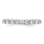 14k White Gold 3/4 carat Lab Grown Diamond VS/SI+ G+ Complete Wedding Band
