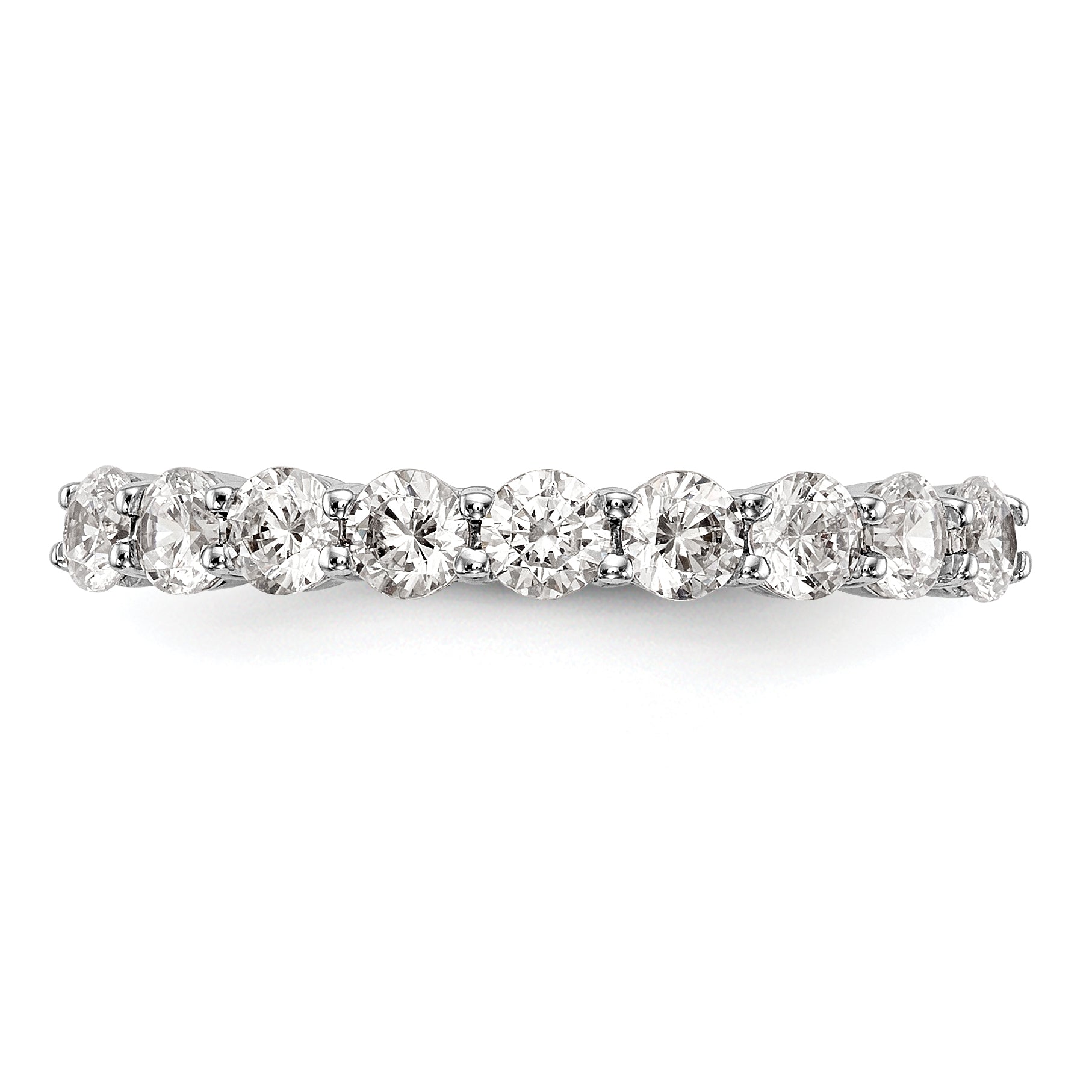 14k White Gold 3/4 carat Lab Grown Diamond VS/SI+ G+ Complete Wedding Band