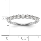 14k White Gold 3/4 carat Lab Grown Diamond VS/SI+ G+ Complete Wedding Band