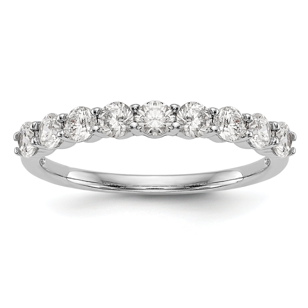 14k White Gold 3/4 carat Lab Grown Diamond VS/SI+ G+ Complete Wedding Band