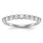 14k White Gold 3/4 carat Lab Grown Diamond VS/SI+ G+ Complete Wedding Band