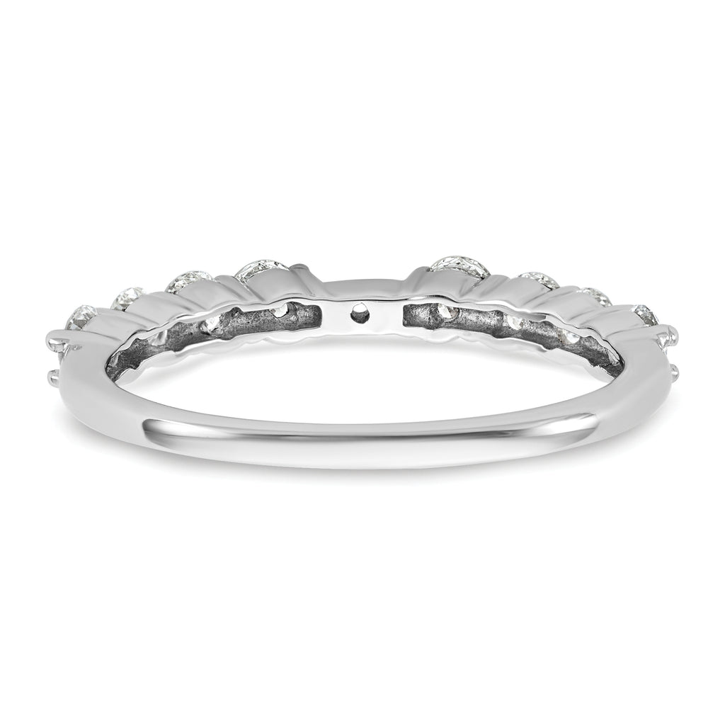 14k White Gold 3/4 carat Lab Grown Diamond VS/SI+ G+ Semi Mount Peg Set Engagement Ring