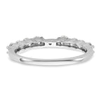 14k White Gold 3/4 carat Lab Grown Diamond VS/SI+ G+ Semi Mount Peg Set Engagement Ring