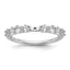 14k White Gold 3/4 carat Lab Grown Diamond VS/SI+ G+ Semi Mount Peg Set Engagement Ring