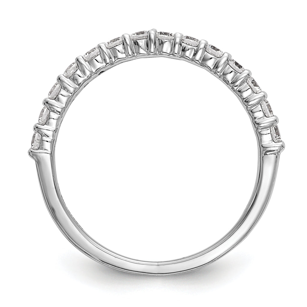 14k White Gold 3/8 carat Lab Grown Diamond VS/SI+ G+ Complete Wedding Band