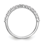 14k White Gold 3/8 carat Lab Grown Diamond VS/SI+ G+ Complete Wedding Band