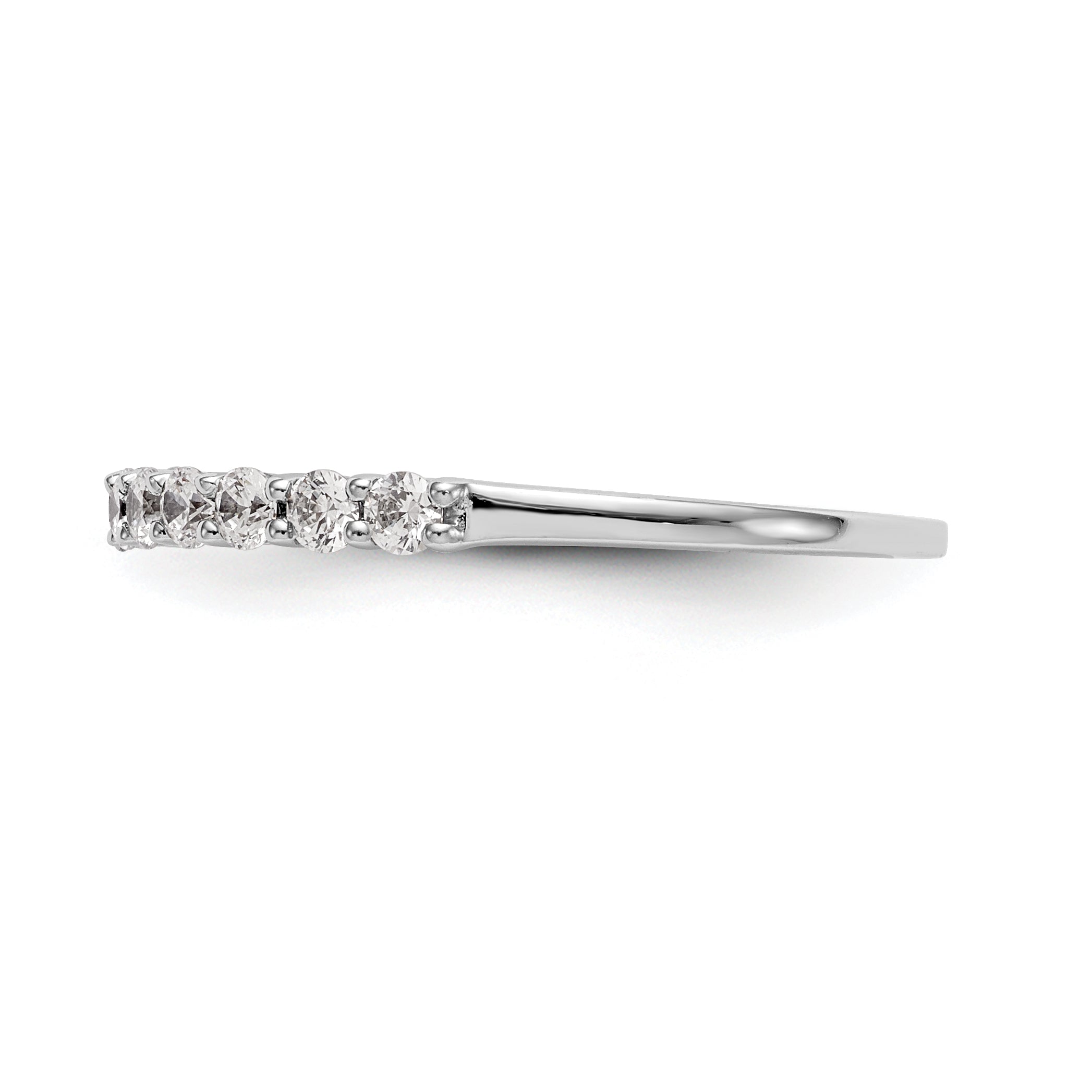 14k White Gold 3/8 carat Lab Grown Diamond VS/SI+ G+ Complete Wedding Band