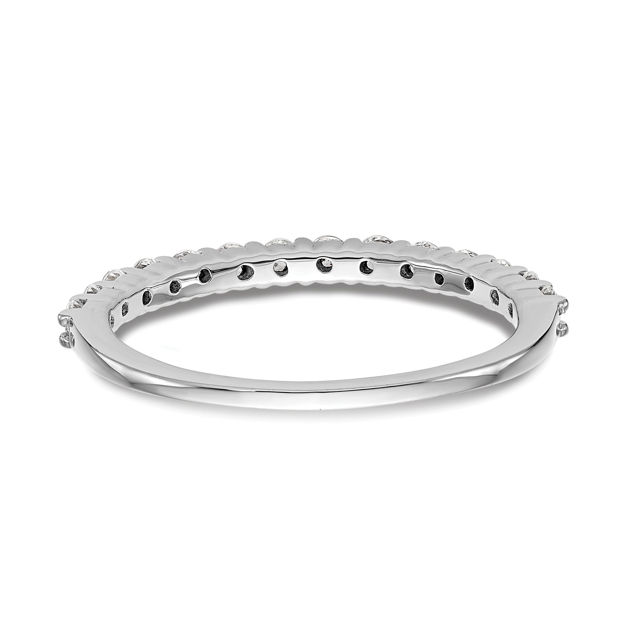 14k White Gold 3/8 carat Lab Grown Diamond VS/SI+ G+ Complete Wedding Band