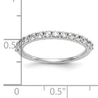14k White Gold 3/8 carat Lab Grown Diamond VS/SI+ G+ Complete Wedding Band