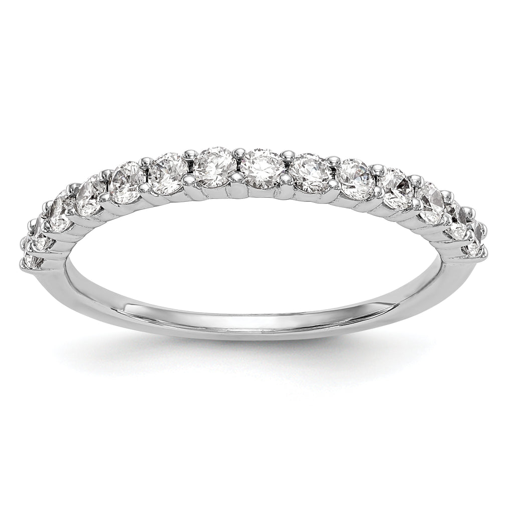 14k White Gold 3/8 carat Lab Grown Diamond VS/SI+ G+ Complete Wedding Band