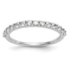 14k White Gold 3/8 carat Lab Grown Diamond VS/SI+ G+ Complete Wedding Band