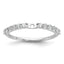 14k White Gold 3/8 carat Lab Grown Diamond VS/SI+ G+ Semi Mount Peg Set Engagement Ring