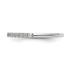 Lab-Grown Diamond Wedding Band in 14K White Gold, 2.1mm (3/8 ct. tw.), Size 7 - Sophia Jewelers