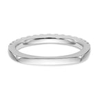 Lab-Grown Diamond Wedding Band in 14K White Gold, 2.1mm (3/8 ct. tw.), Size 7 - Sophia Jewelers