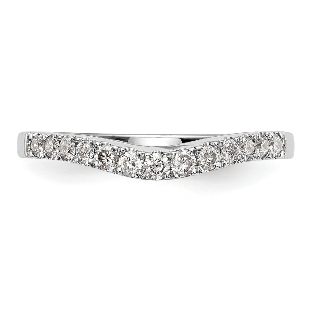 14k White Gold 1/3 carat Lab Grown Diamond VS/SI+ G+ Complete Size 9 Wedding Band