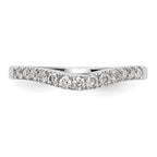 14k White Gold 1/3 carat Lab Grown Diamond VS/SI+ G+ Complete Size 9 Wedding Band