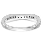 14k White Gold 1/3 carat Lab Grown Diamond VS/SI+ G+ Complete Size 9 Wedding Band