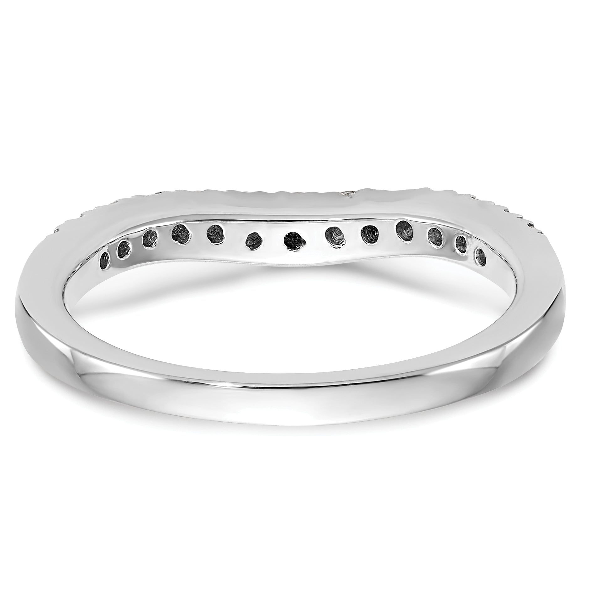 14k White Gold 1/3 carat Lab Grown Diamond VS/SI+ G+ Complete Size 9 Wedding Band