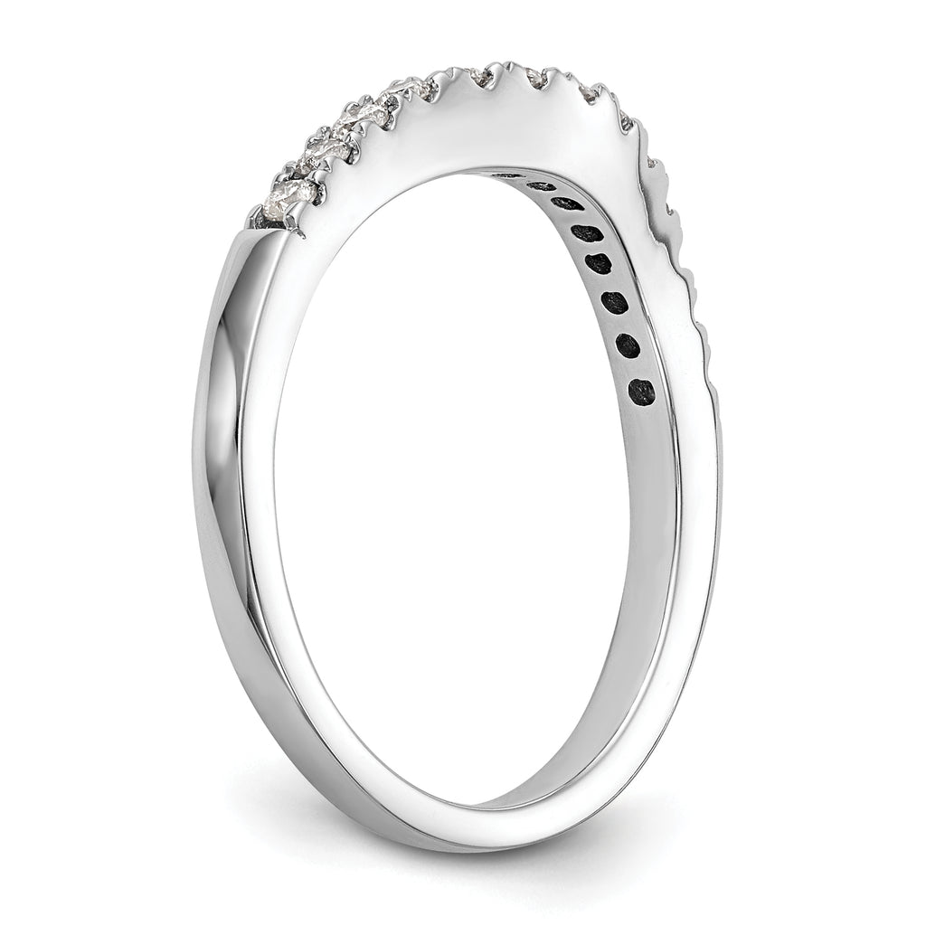 14k White Gold 1/3 carat Lab Grown Diamond VS/SI+ G+ Complete Size 9 Wedding Band