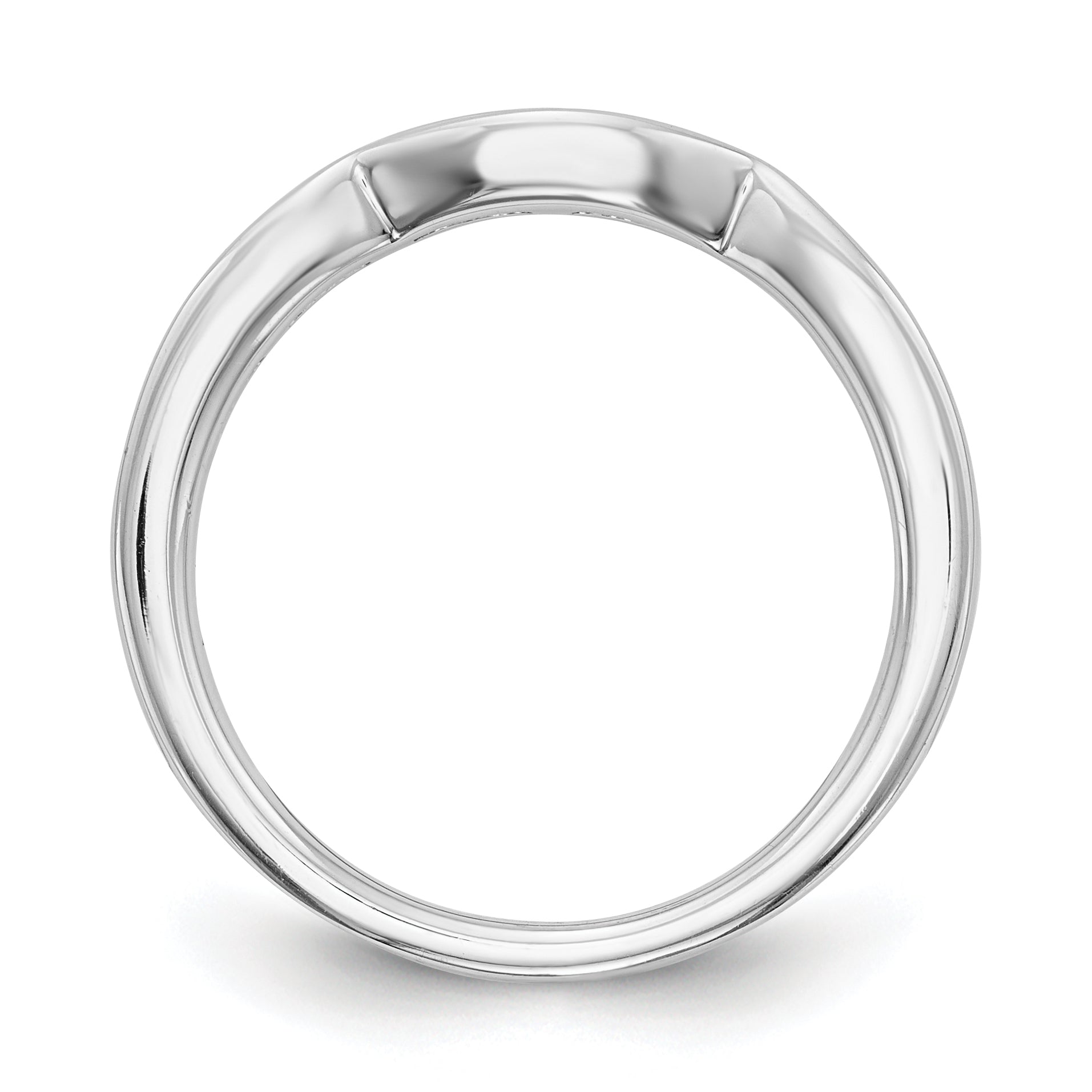 14k White Gold 1/5 carat Lab Grown Diamond VS/SI+ G+ Complete Wedding Band Secondary image
