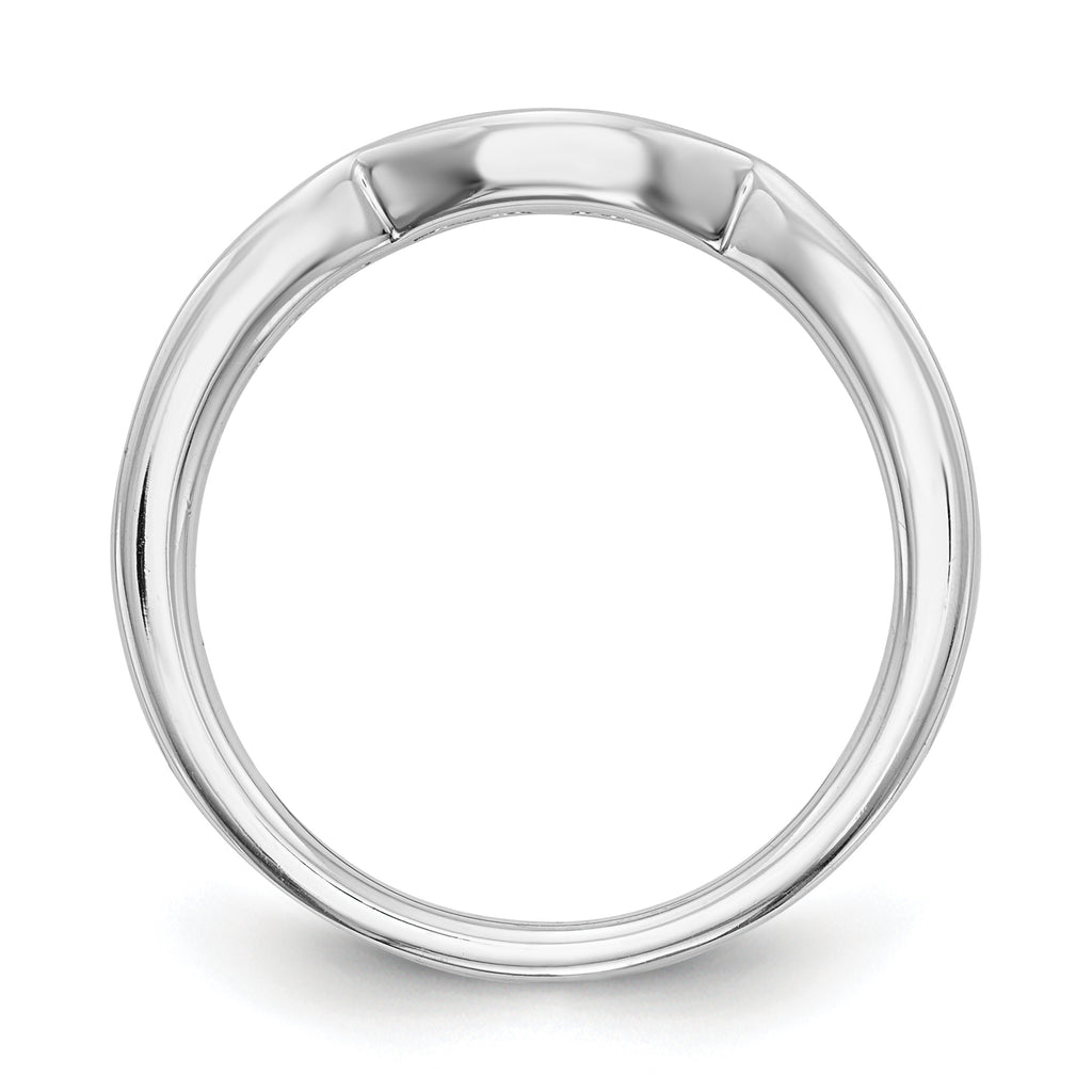 14k White Gold 1/5 carat Lab Grown Diamond VS/SI+ G+ Complete Wedding Band