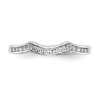 14k White Gold 1/5 carat Lab Grown Diamond VS/SI+ G+ Complete Wedding Band