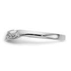 14k White Gold 1/8 carat Lab Grown Diamond VS/SI+ G+ Complete Wedding Band