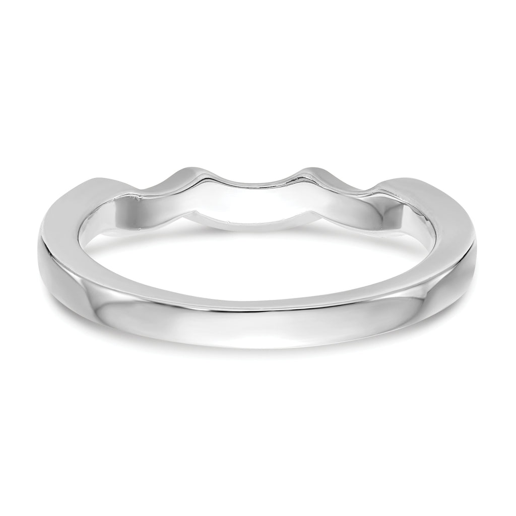 14k White Gold 1/8 carat Lab Grown Diamond VS/SI+ G+ Complete Wedding Band