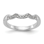 14k White Gold 1/8 carat Lab Grown Diamond VS/SI+ G+ Complete Wedding Band