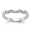 14k White Gold 1/8 carat Lab Grown Diamond VS/SI+ G+ Complete Wedding Band