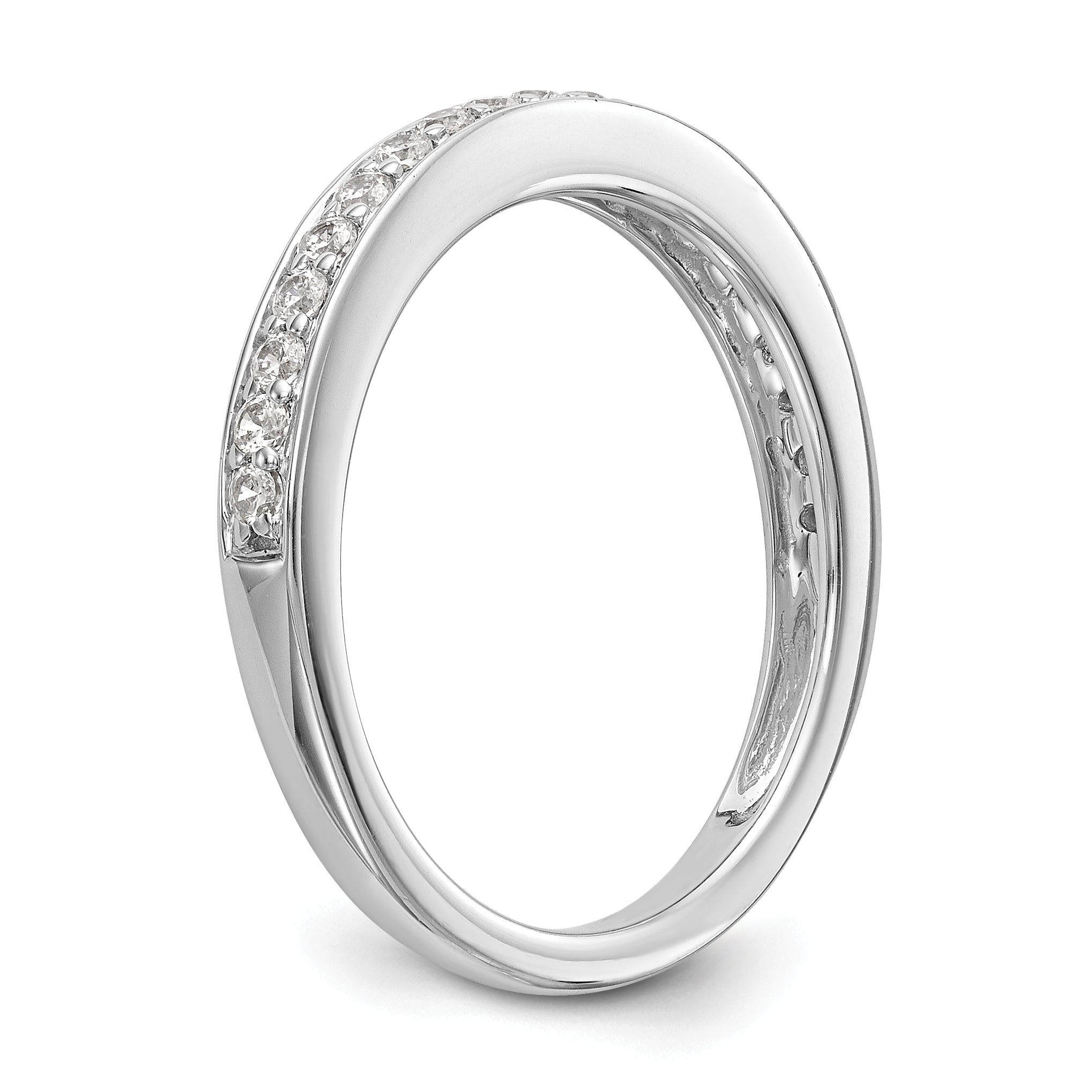 14K White Gold Lab Grown VS/SI+ G+ Dia Wedding Band