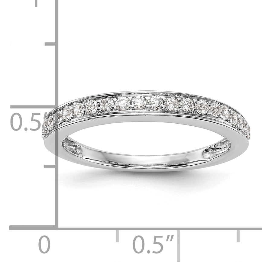 14K White Gold Lab Grown VS/SI+ G+ Dia Wedding Band