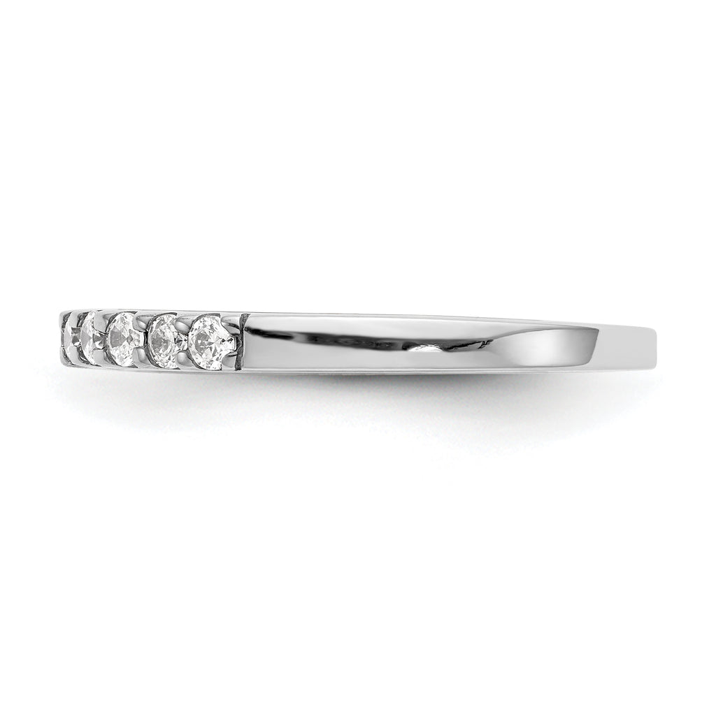 14k White Gold 1/3 carat Lab Grown Diamond VS/SI+ G+ Complete Wedding Band