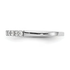 14k White Gold 1/3 carat Lab Grown Diamond VS/SI+ G+ Complete Wedding Band