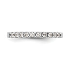 14k White Gold 1/3 carat Lab Grown Diamond VS/SI+ G+ Complete Wedding Band