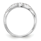 14k White Gold 1/3 carat Lab Grown Diamond VS/SI+ G+ Complete Wedding Band
