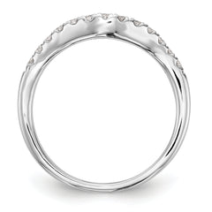 14k White Gold 1/3 carat Lab Grown Diamond VS/SI+ G+ Complete Wedding Band