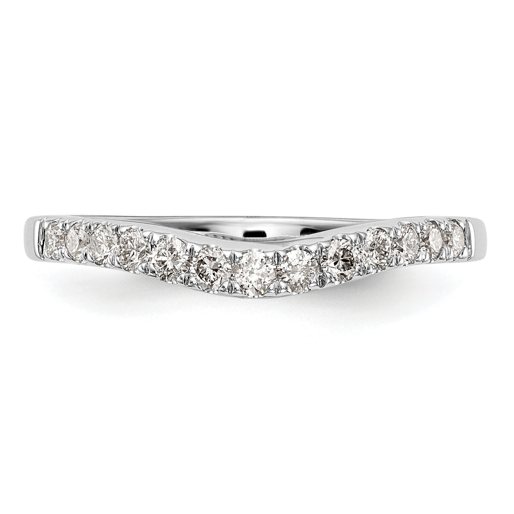 14k White Gold 1/3 carat Lab Grown Diamond VS/SI+ G+ Complete Wedding Band