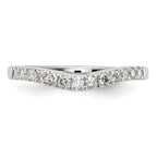 14k White Gold 1/3 carat Lab Grown Diamond VS/SI+ G+ Complete Wedding Band