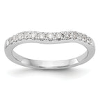 14k White Gold 1/3 carat Lab Grown Diamond VS/SI+ G+ Complete Wedding Band