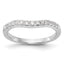 14k White Gold 1/3 carat Lab Grown Diamond VS/SI+ G+ Complete Wedding Band