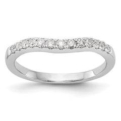 14k White Gold 1/3 carat Lab Grown Diamond VS/SI+ G+ Complete Wedding Band
