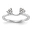 Lab-Grown Diamond Ring Wrap in 14K White Gold (1/6 ct. tw.), Size 7 - Sophia Jewelers